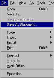 Save As Stationery